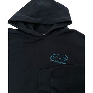 Equestrian Women's Hoodie Sweatshirt Women's Small Black Y2K Cool Breeze Stables
